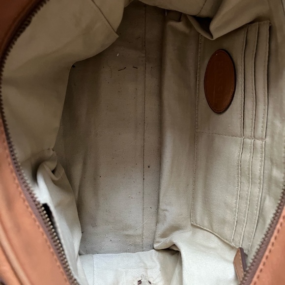 Camel leather Fossil tote bag - Picture 4 of 7